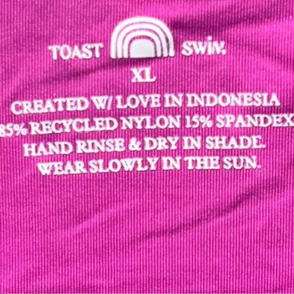 🌻NEW w.tags Free People x Toast Signature Surf Suit in Purple Orchid Size XL - Picture 9 of 12